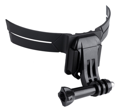 Soporte De Casco Negro Con Hebilla En J Para Gopro