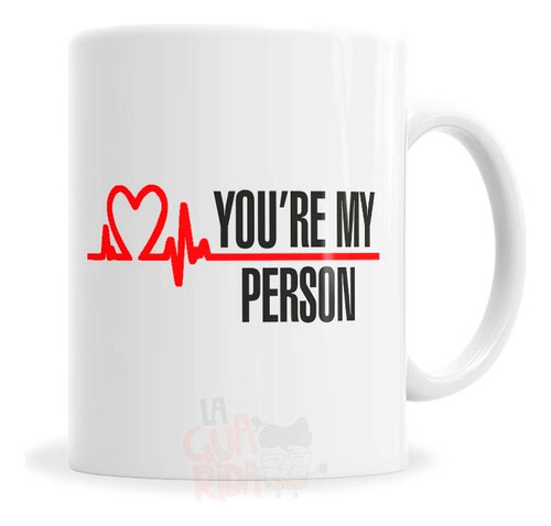 Taza De Cerámica Greys Anatomy You´re My Person Logo