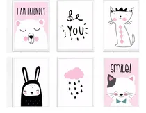 Comprar Set 3 Láminas Imprimibles - Bebe -animales Bosque - Nórdicos