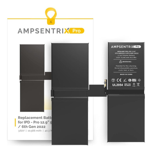 Batería Ampsentrix Para iPad Pro 12,9 5ta Gen (2021) 