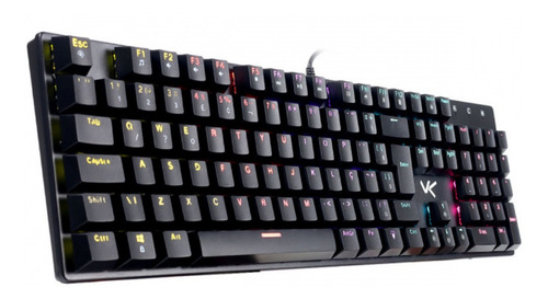 Teclado Mecanico Gamer Shelter Gtm100 Abnt2 Led Rainbow Cor de teclado Preto Idioma Português Brasil