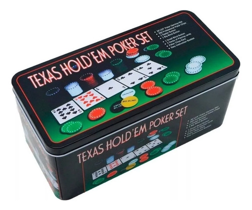 Set Poker 200 Fichas +paño Black Jack Texas Holdem Poker Pok