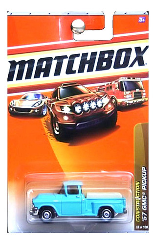 Matchbox 2010, Gmc Pickup '57, Construccion 38/100, Escala 1