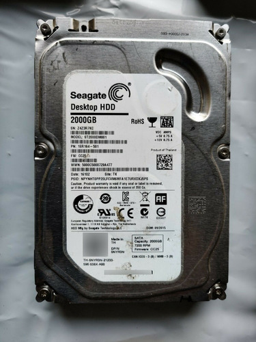 Disco Duro Seagate 2000gb Para Repuesto