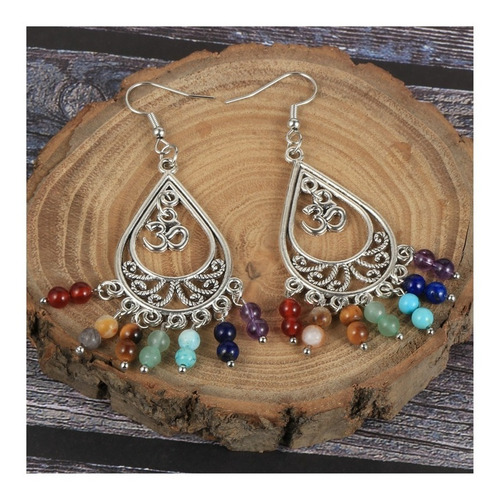 Imagen 2 de 5 de Aros 7 Chackras Om