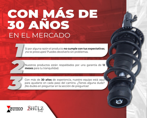 Kit 4 Amortiguadores, Bases Y Topes Sentra B14 1996 - 2000
