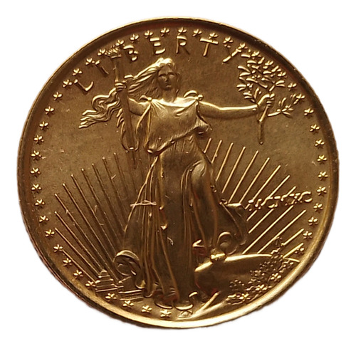 Moneda Oro Liberty Águila 1/10 Onza N° Romanos 1990