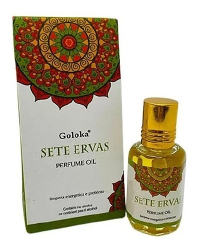 Óleo Perfumado Indiano Goloka Sete 7 Ervas 10ml - Proteção