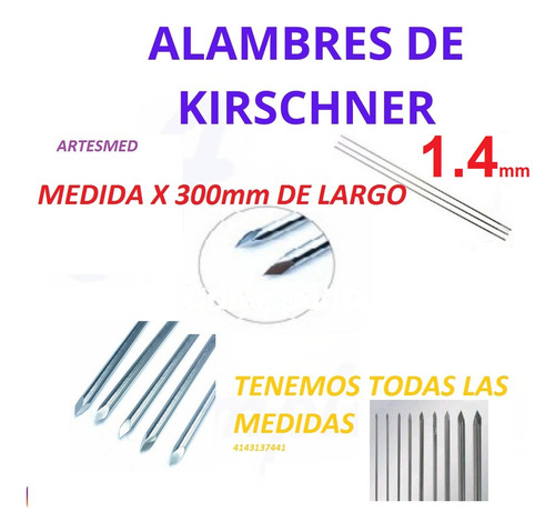 Alambre De Kirschner 1.4mm