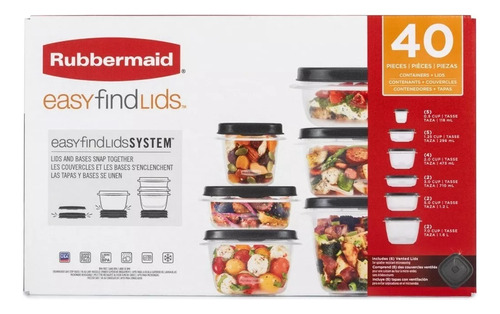 Gran Set Envases Plásticos X20 Rubbermaid Ventiladas 