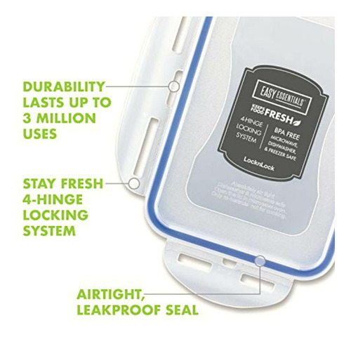 Locknlock Easy Essentials On The Go Lonchera Hermética Con