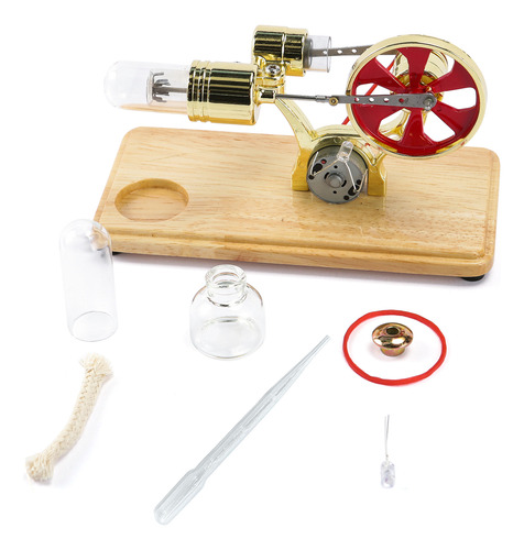 Modelo De Motor Mini Stirling Con Led, Kit Educativo Para