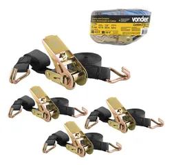 Comprar Kit 4 Cintas Com Catraca 800kg Amarração Cargas Resistente no Mercado Livre