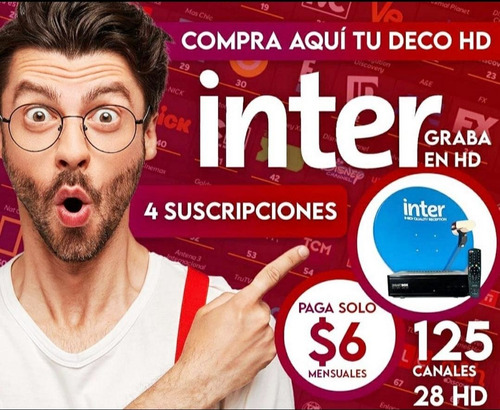 Kit Inter Satelital Deco Antena Instalación