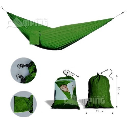 Rede Dormir Camping Exercito Selva Descanso Forte Com Bolsa