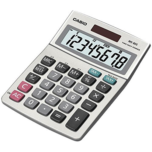 Casio Ms80ssih Calculadora Solar De Computadora Con Visualiz