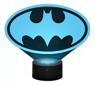 Lámpara Led 3d Acrílico Batman Batiseñal 16 Colores +control