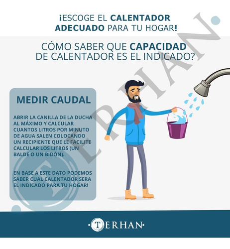 Imagen 4 de 9 de Calentador Instantáneo Supergas Terhan 6l Calefon Ct A