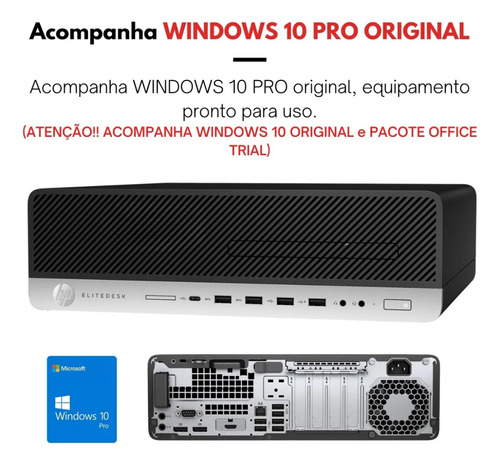 Computador Pc Barato Automação Pdv Escritório I7 Ssd 256gb W (Recondicionado)