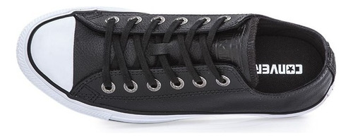 Championes Converse All Star Cuero Negros 157002c