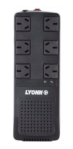Estabilizador de tensión Lyonn TCA 1200NV 1200VA entrada y salida de 220V CA negro