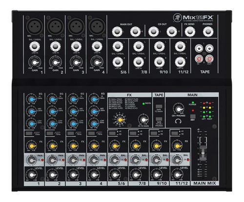 Console Mackie Mix12FX de mistura 127V