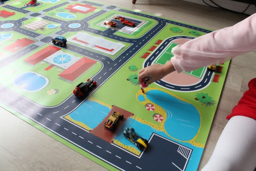 Pista Hotwheels Lona - Tamanho 147x100cm