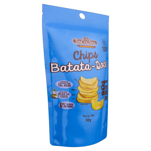 Imagem 3 de 4 de Chips de Batata-Doce DaColônia sem glúten 50 g