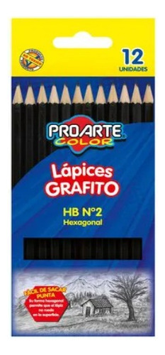 Lápiz Grafito Hexagonal. Proarte