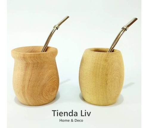 Imagen 4 de 5 de Mate Madera Para Pintar 10 Unidades Modelo Bocon