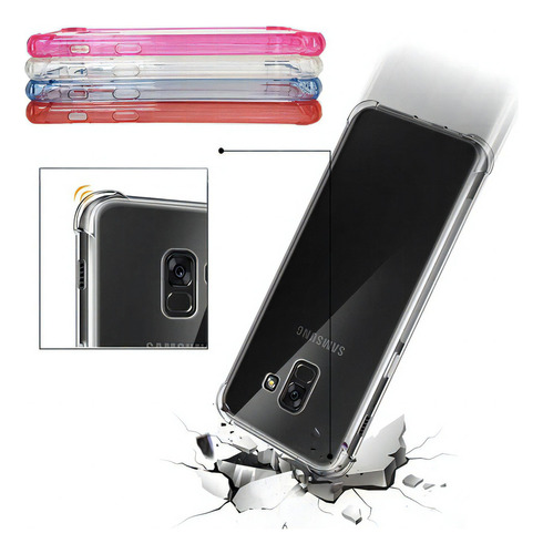 Funda antiimpacto resistente a colores para Galaxy A8 A530