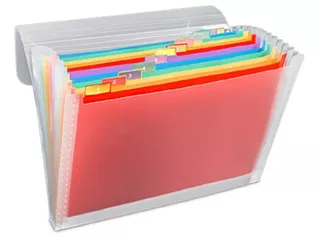 Folder Acordeón A4 Folder Organizador Archivador De Colores