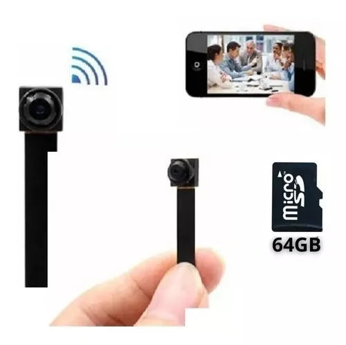 Mini Cámara Espía Inalámbrica 1080p Discreta + Micro 64 Gb