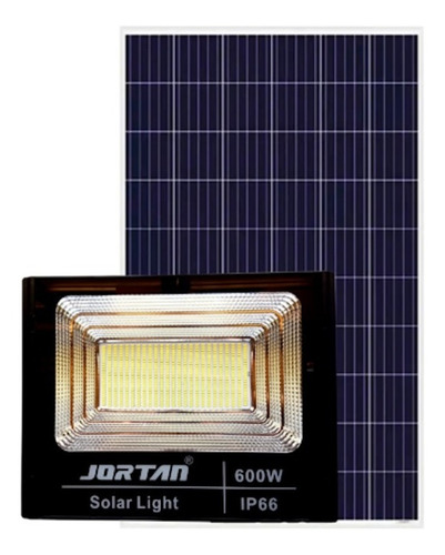 Imagen 1 de 3 de Reflector Led Recargable Panel Solar 600w Extra Potente Ip66