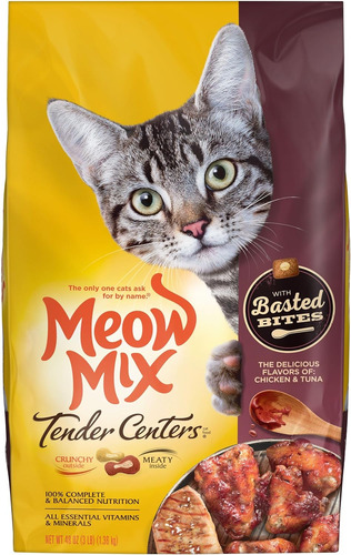 Meow Mix Tender Centers Basted Bites Sabor A Pollo Y Atun 3