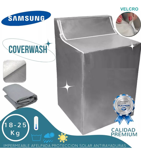 Funda Lavadora Maytag 20kg Carga Super Power Wash Velcro