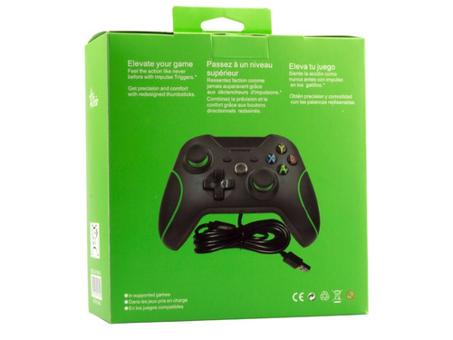 Controle Xbox One Com Fio Serve No Pc E Console Usb Joystick