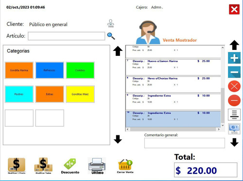 Software Punto De Venta Touch Vitalicio Fast Food Y Retail