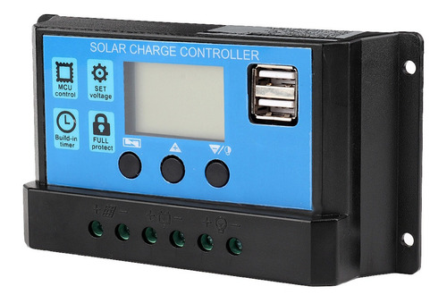 40a 12v 24v Auto Solar Carregador De Bateria Controlador Pwm