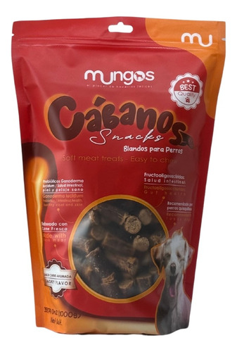 Snacks Para Perros Mungos Cabano Recarga 1000 G