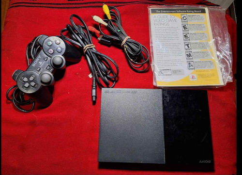 Playstation 2, En Caja Con Manual, Chip Y Joystick Original!