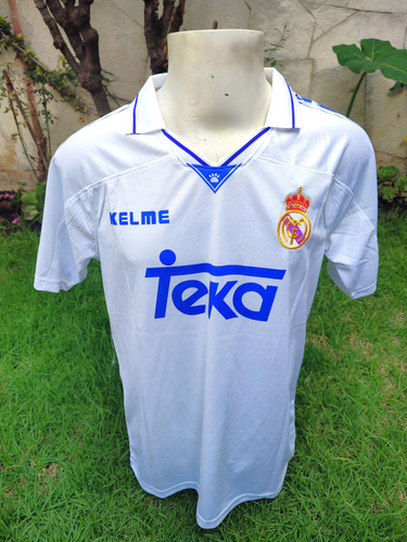 Jersey Real Madrid Retro 90s Hugo Sánchez 9 Blanca Local