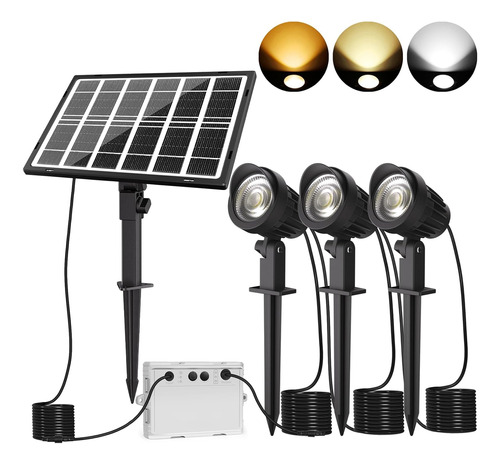 Led Solar Paisaje Luces 3 1, Ip66   De Agua Al Aire Lib...