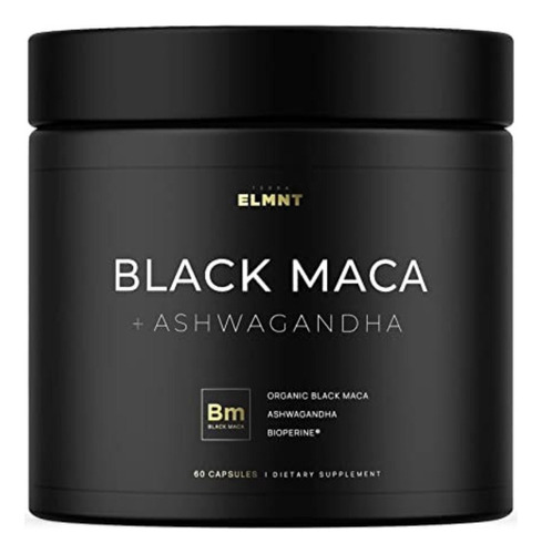 Elmnt - Maca Negra 60 Cápsulas - U - Unidad A $4282