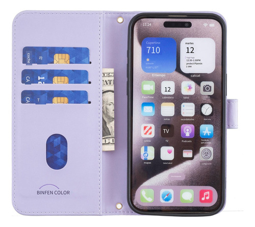 Funda Para Oppo A96 5g/reno 7z/a16 Con Tapa Tipo Cartera De Poliuretano Con Pulsera, Ranura Para Tarjetas, Funda De Teléfono A Prueba De Golpes