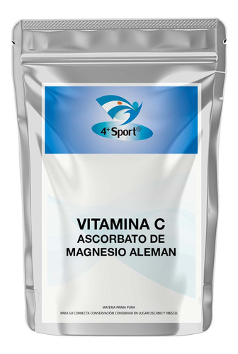 Ascorbato De Magnesio Alemán Puro 50 Gr 4+