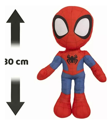 Spiderman Con Sonido, Dice Frases De Superheroes, 30 Cm. Azul Acero