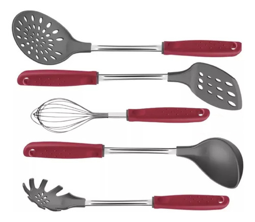 Juego De Utensillos 5pzs Utilita Nylon Tramontina Cocina