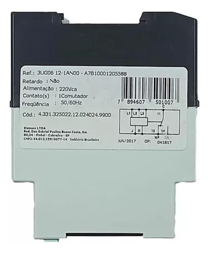 Relé Falta/sequência De Fase 220vca - Siemens