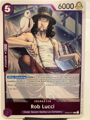 One Piece Tcg Op03-071: Rob Lucci (r)